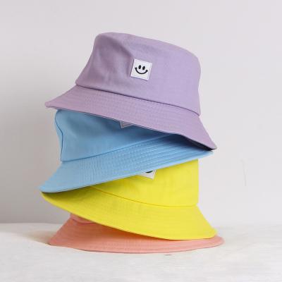 China JOINT Buket Hats Bob Fishing Hat Topi Smile Face Embroidery Happy Free Shipping Bucket Hats for sale