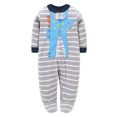 China 100% Cotton Baby Boy Romper Long Sleeve Knitted Cute Newborn Baby Clothes Baby Clothes Ribbed Cotton Jumpsuit for sale