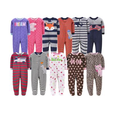 China Autumn Winter Warm Wool Baby Clothing 0-1 Year Casual 2021 Year Girl and Boy Baby Footed Pajamas Zipper Fleece Long Sleeve Newborn Rompers for sale