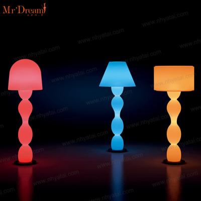 China Waterproof Durable IP66 Color Changing LED Floor Lamps Cocktail Bar Furniture Radio Remote Control for sale