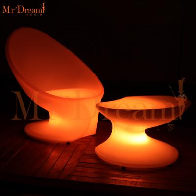 China Backyard Waterproof Remote Control Rechargeable Party Mr.Dream Portable Plastic Led Garden Stool(Accept Customized) for sale