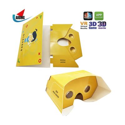 China Watching 3D Movie / 3D Games / Education 3D Vr Glass Virtual Reality Google Cardboard Automatic Vr Viewer for sale