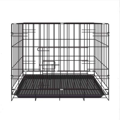 China New Design Double Door Folding Wire Dog Crate Metal Dog Kennel High Quality Professional Viable Large Dog Kennel Heavy Duty Animal Cage for sale