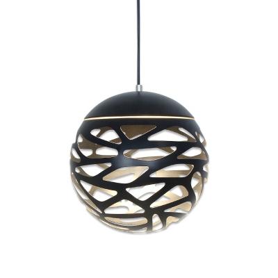 China Modern Luxury Round Bedroom Kitchen Pendant Lamp Metal Ball Chandelier Restaurant Bar Hanging Home Lighting Bedside for sale