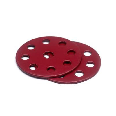 China Factory Custom High Strength Stainless Steel Iron Split Stamping Plate Washers Red Anode Gasket for sale