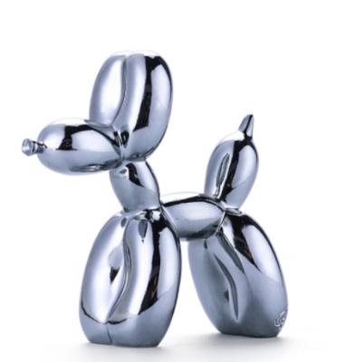 China Home Decoration Art Abstract Balloon Dog Global Nordic Creative Balloon Dog Chrome Statue for sale