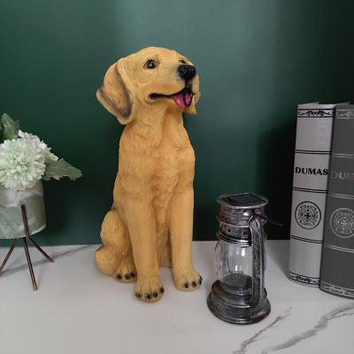 China Europe Yard Resin Crafts Are Amazon Best Seller 2022 Solar Hanging Light Dog Ornaments for sale