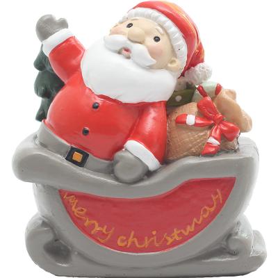 China Traditional Handmade Indoor Decorative Christmas Santa Claus Miniature Figurine Figures for sale