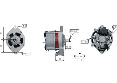 中国 Lester 12224 Bosch 車の交流発電機 0-120-488-296/9-120-006-023/9-120-060-023/F-005-A00-026 販売のため