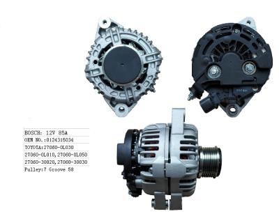 中国 0124315034 / 27060-0L030 12v 85A Bosch車の交流発電機LRA02317/0124315033/1022112810 販売のため