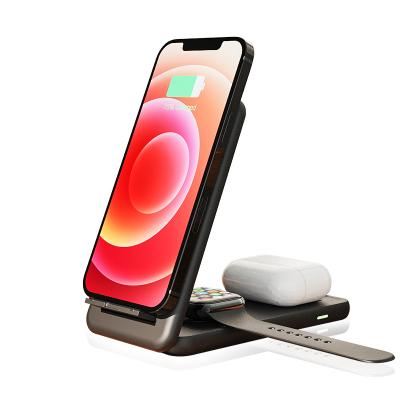 China Custom High Quality Mobile Phone Wireless Fast Logo Mobile Phone Stand Fast Wireless Charger Holder Smart Watch Mobile Phone Charger for sale