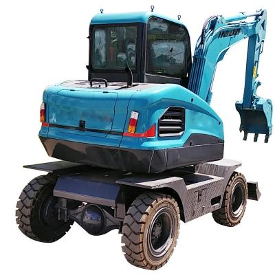 China Hotels Factory Price Mini ZM 40-9 Four Wheel Drive Excavators 3600kg Bucket Mount Wheel Excavator Bucket Wheel Excavator For Sale for sale