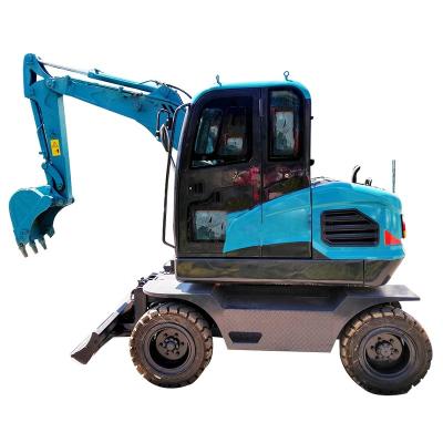 China ZM 40-9 Hotels Workplace Ditch Agricultural Digging Bucket Wheel Excavator 3600kg Flexible Four Wheel Drive Mini Excavators For Sale for sale