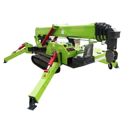 China Other Hydraulic Boom 8 Ton Spider Crane Mini Mobile Lifting Crane Telescopic 360 Degree Swivel Construction for sale