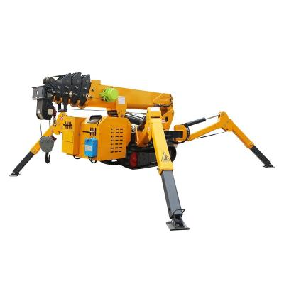 China Other Factory Direct Sales Mini Height 3T Construction Crawler Foldable Lifting Crane Price Telescopic Spider 9.2m for sale