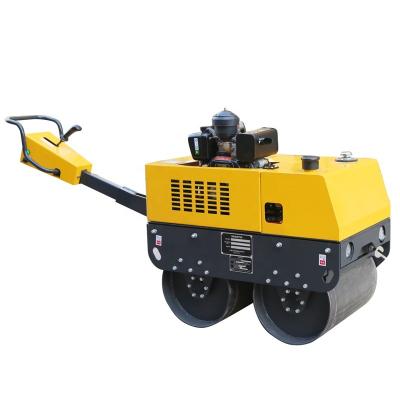 China Building Material Shops Single Drum Vibratory Asphalt Double Walk-Behind Air-Cooled Two-Wheel Road Roller for sale