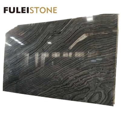 China Wholesale Price China Black Oak Marble Modern Natural Polished Slabs for sale