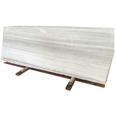 China Modern Hot Sale Polished China Natural White Wooden Marble Slabs for sale