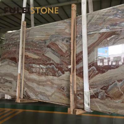 China Free Samples Natural Polished Monica Red Marble Slabs Tiles for sale