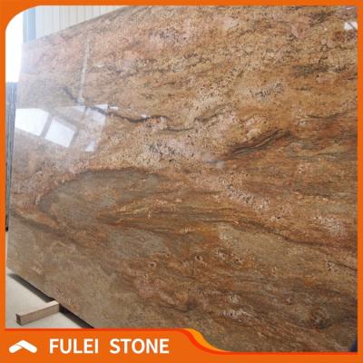 China Building& multifamily & hospitality & Real Estate Cheap Indian Granite Slabs Imperial Gold Granite Cream Slab for sale