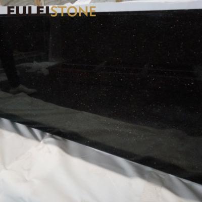 China Modern Black Galaxy Granite Black Star Granite Gold Star India Black Gold Granite Countertops for sale