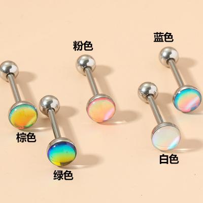 China Wholesale Romantic Punk Medical Surgical Threaded Tongue Ring Body Piercing Jewelry 316L Stainless Steel Stainless Steel Screws for sale