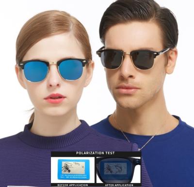 China Fashion sunglasses wholesale fishing polarized custom unisex Italian men's master club brand vintage promotion mirror sunglasses for sale