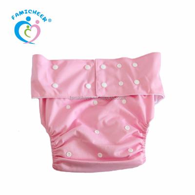 China Polyester Cloth Reusable Waterproof Adult Baby Diapers Free Sample for sale