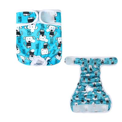 China Famicheer BSCI Mini Eco-Friendly Puppy Diaper Dog Girl Printed Dog Diapers for sale