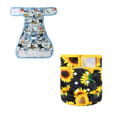 China Famicheer BSCI New Natural Dog Diaper Printed Pet Diaper One Piece Suit For Female Dogs for sale