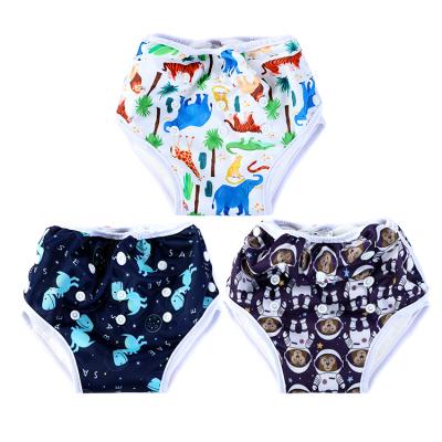 China Famicheer Pants Kids Baby Boy Cotton Potty Training Pants Printed Adjustable Strong Absorbent for sale