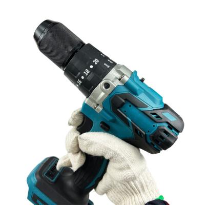 China Construction 3 in 1 Electric Hammer Brushless 13mm Cordless Power Drill Compatible with Makita 18V Battery for sale