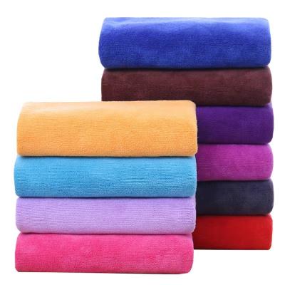 China Yorn Embroidered Quick Dry Microfiber Design Hairdresser Dyed Towels Wholesale Kids Safe for sale