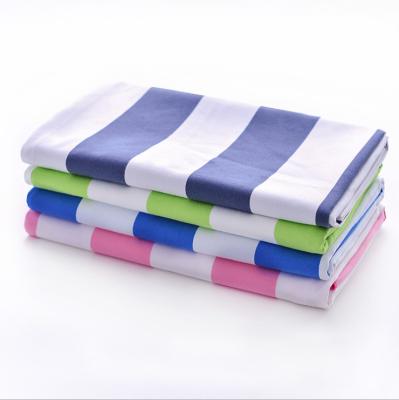 China High Quality Hypoallergenic Microfiber Stripe Printed Giant Quick Dry Sand Free Beach Towel for sale