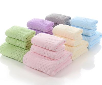 China Child Safe Manufacturers Wholesale Good Quality Luxury Soft Breathable Design 100%cotton Waffle Towel Sets Face Bath Towel 32s For Gift for sale