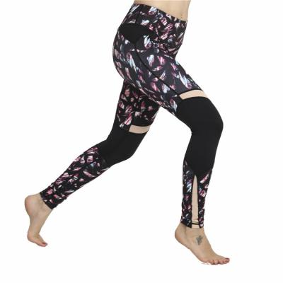 China Wholesale Breathable Sublimation Sports Fitness Women Yoga Printed Tight Pants for sale