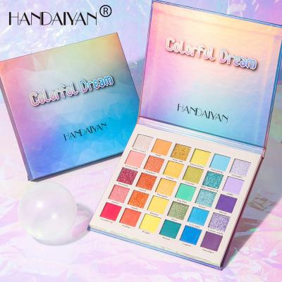 China Custom Logo Newest Vegan Duochrome Mude Private Label Eyeshadow Palette Waterproof Custom Color Eyeshadow Palette 30 for sale