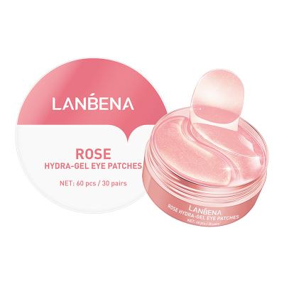 China Anti Puffiness 60 PCs To Remove Dark Lady Not Reusable Rose Eye Patches Of Eye Circles Ccollagen Corea Hydrogel Eye Mask for sale