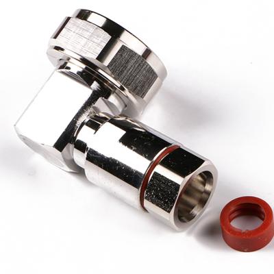 China Male Right Angle RF 7/16 DIN RF Coaxial Connector for sale