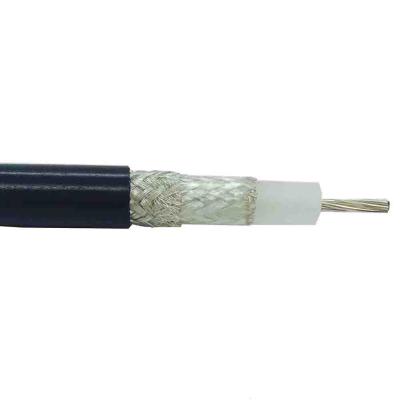 China Flexible PE Coaxial Cable Double Shielded RG214 PVC Coaxial Cable for sale