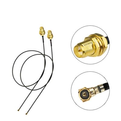 China RF Waterproof RP SMA To IPEX MHF U.fl 1.13mm 100mm Cable Assembly With SMA Connector IPEX Connector for sale