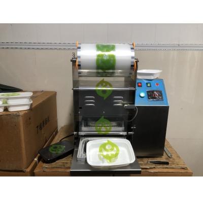 China Food Selling Tray Sealer Machine Map Tray New Style Food Tray Sealing Machine For Factory Direct Selling Manual for sale