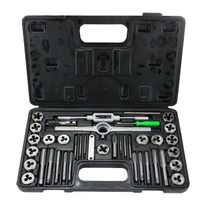 China Thread Tapping MEIGAO111 40 Pieces / Tap Die Set 45number Professional Grade Tool Steel High Quality Tap 3-12mm for sale