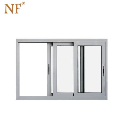 China AS2047 Aluminum Screen Windows Simple Design Folding Aluminum Sliding Window For Home for sale