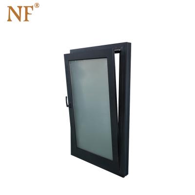 China USA NFRC Magnetic Build-in-Blind Standard Aluminum Screen Tilt And Turn Window for sale