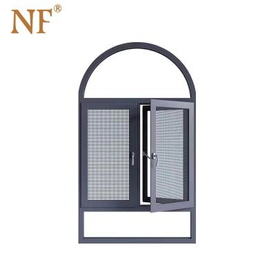 China Cheap Price China Magnetic Windows Casement Large Glass Aluminum Screen Windows for sale