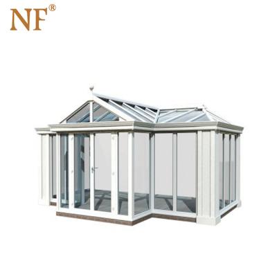 China Modern Thermal-break Soundproof 4 Season Outdoor Aluminum Glass Sunroom For Solarium for sale