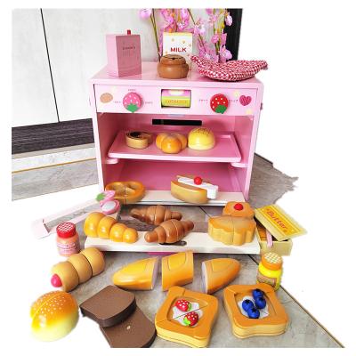 China hot selling playjia wooden children kitchen toy tableware set wooden toys for sale