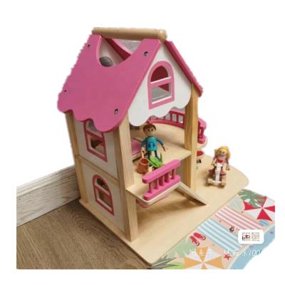 China Best Selling Children's Wooden House Toys Educational Children's House / Wooden Doll House for sale