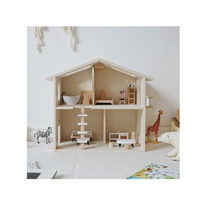 China Popular Wooden Dollhouse Wooden Doll House Children's Toy Dollhouse Children's Gift/Dollhouse for sale